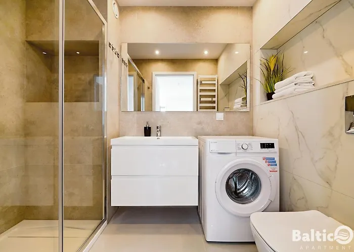 Balticon Westin House -luksusowy 70m2 , Basen Pool, Sauna, Parking Inklusive מלון דירות 3*