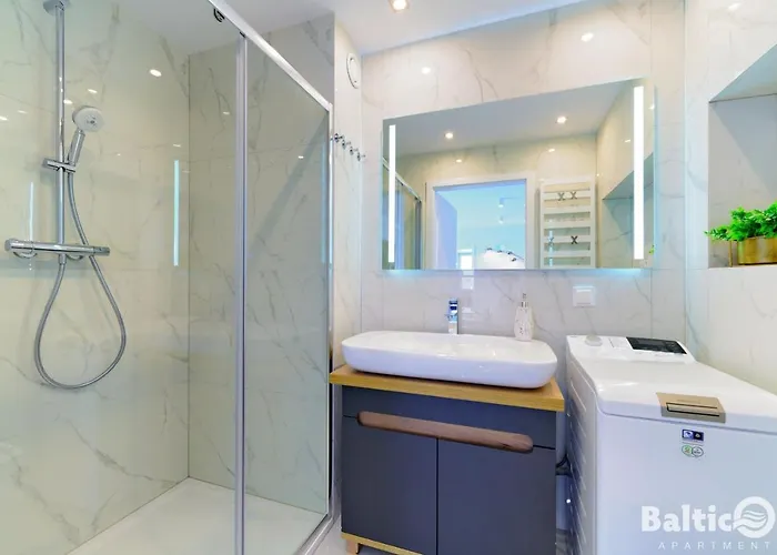 מלון דירות Balticon Westin House -luksusowy 70m2 , Basen Pool, Sauna, Parking Inklusive