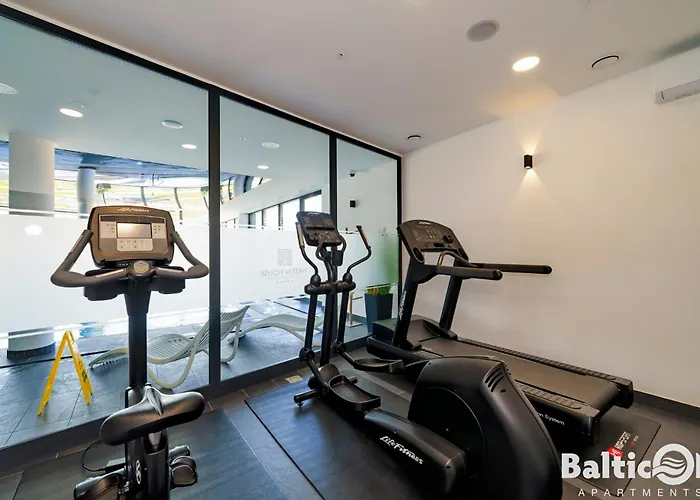 Balticon Westin House -luksusowy 70m2 , Basen Pool, Sauna, Parking Inklusive מלון דירות